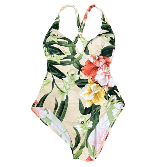 Tommy Bahama Other - Tommy Bahama Women’s Cross back tropical flower swimsuit